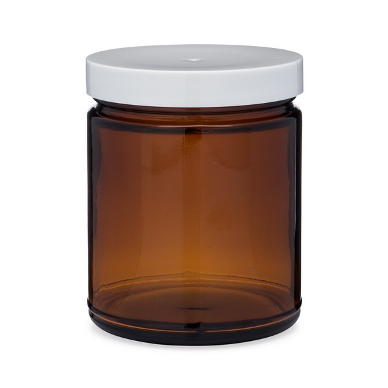 9oz Amber Glass SS Jar 70-400 (25/pack) - Liquid Bottles LLC