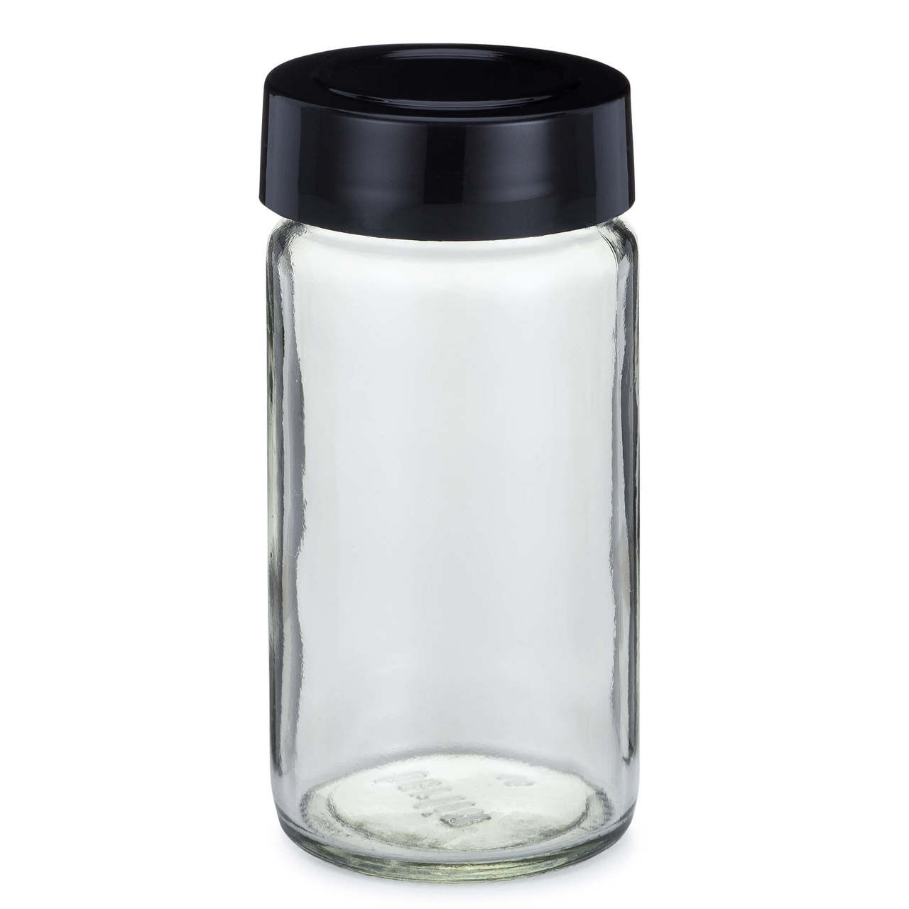 4 oz Black Lid Glass Spice Jars