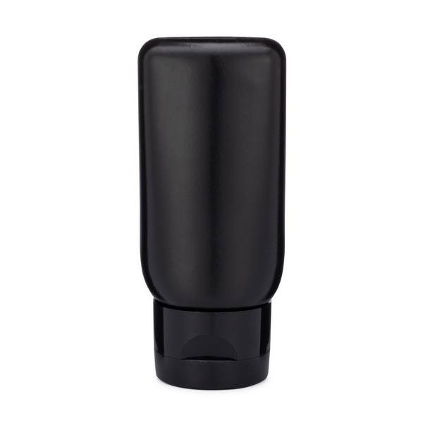 2 oz Black MDPE Plastic Tottle Tubes - Flip Top Cap | Berlin Packaging