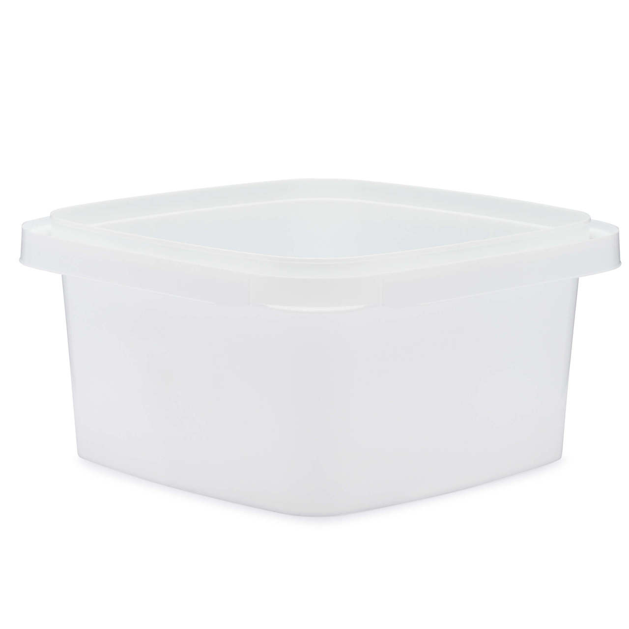 32 oz White PP Square Snap-Lock Container | Berlin Packaging