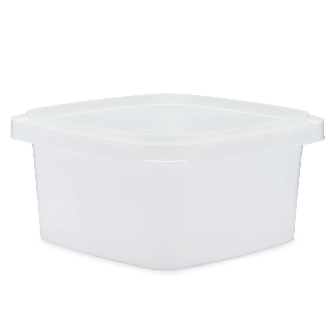 32 oz White IPL Square Container, 100 Case Pack