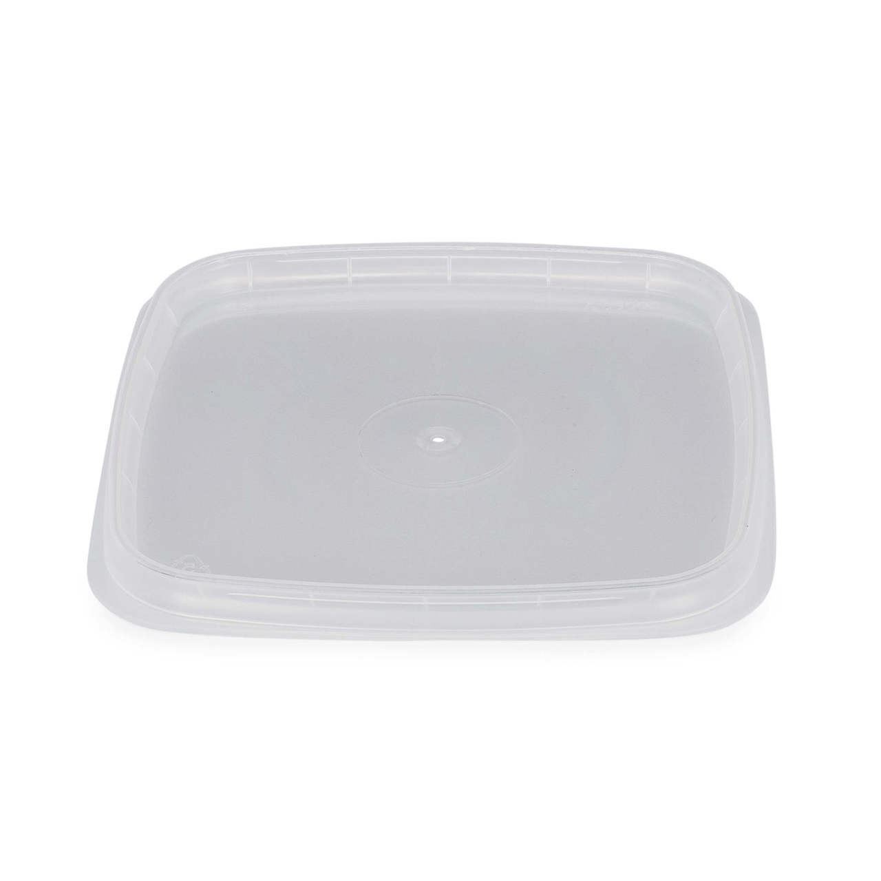 8oz Clear PP Plastic Square Snap-Lock Containers (Tamper-Evident Lid) - Clear