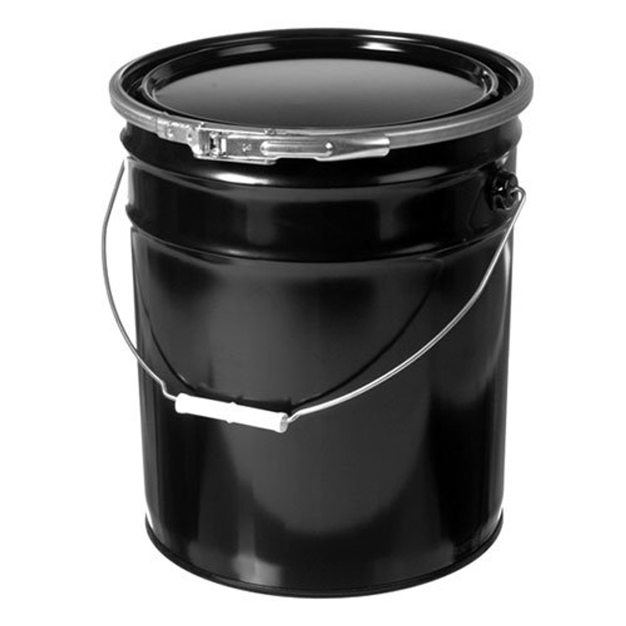 steel bucket with lid