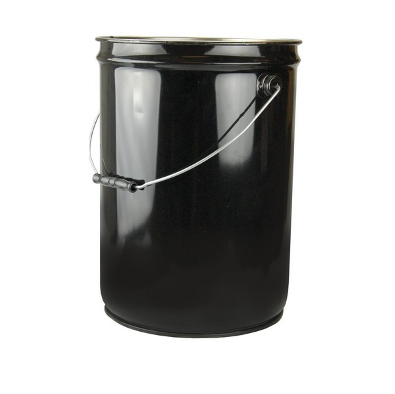 5 gal Black Steel Open Head Buckets - Bulk Pallet - 1252BULK