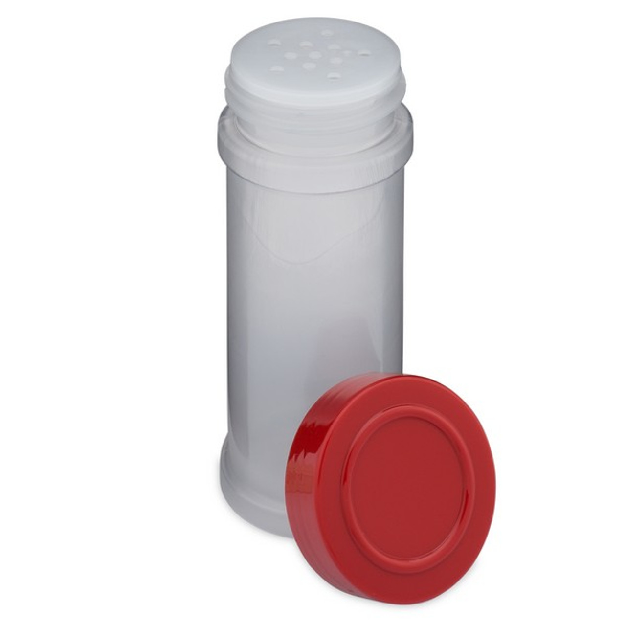 5.5oz Natural PP Plastic Spice Jars (Red Cap) - Natural 48-485