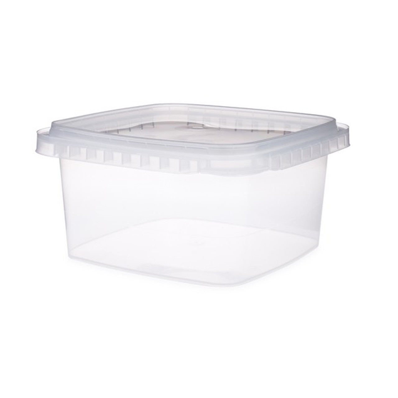 48oz Clear PP Plastic Round Snap-Lock Containers - Clear BPA Free