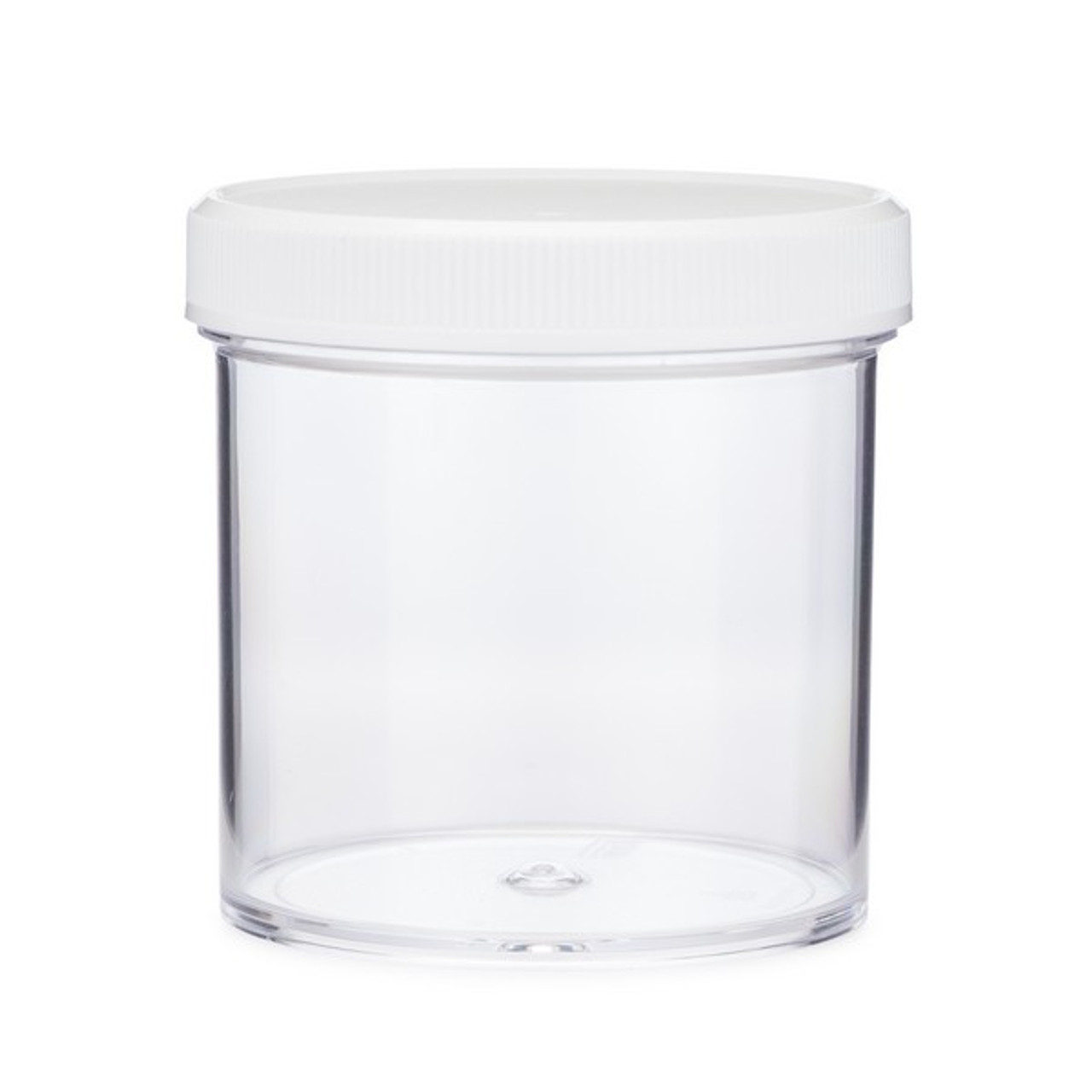 80 Ounce Tall Clear Empty Plastic Jars with Screw-on Lids &