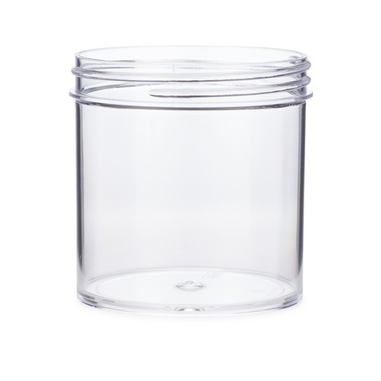 6 oz Clear Pet Plastic Straight Sided Jars - Clear BPA Free 70-400