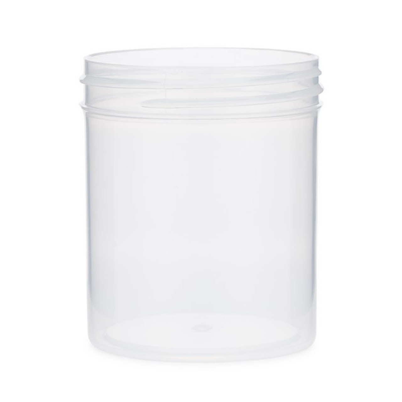 4 oz Natural PP Plastic Straight Sided Jars (Tall) - Cap Not Included - Natural 58-400