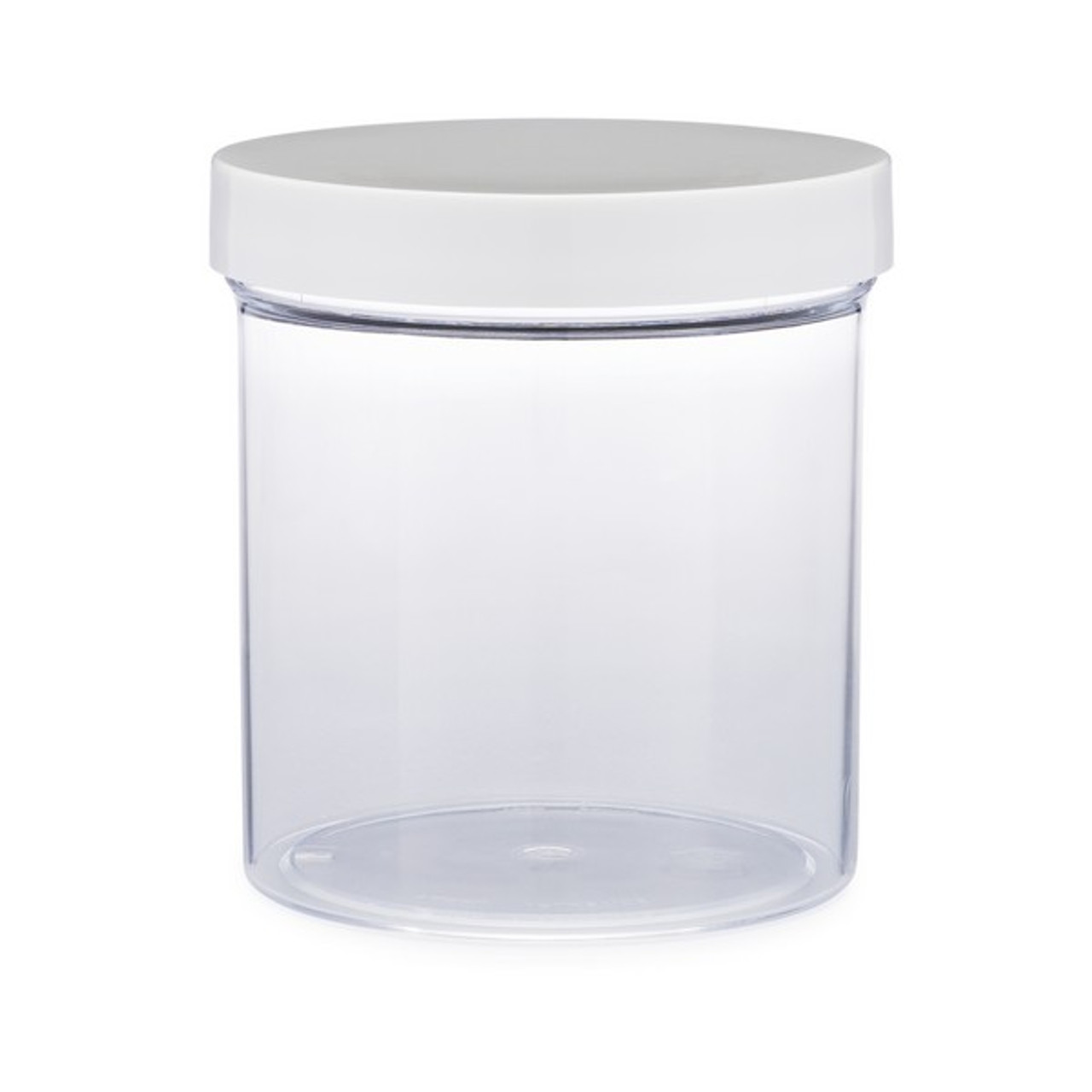 16 Oz Clear Plastic Container With Clear or White Lid 