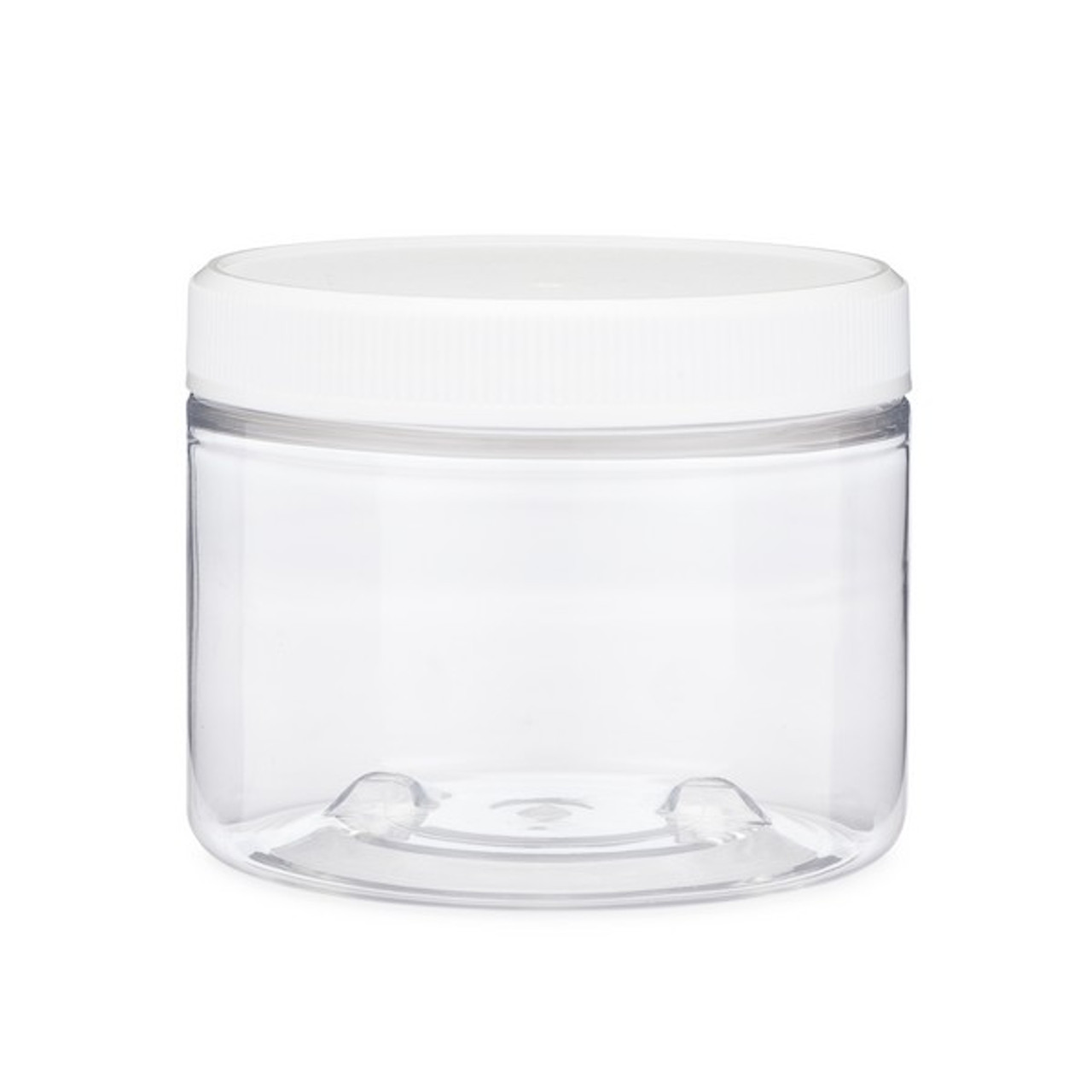 6 oz Clear Pet Plastic Straight Sided Jars - Clear BPA Free 70-400