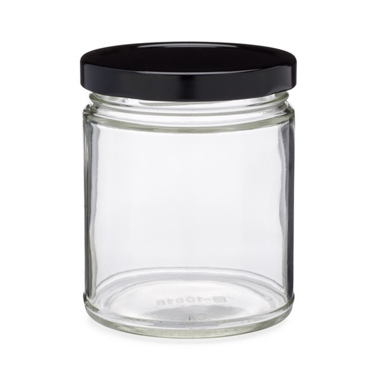 Clear Straight-Sided Glass Jars - 16 oz, Metal Cap