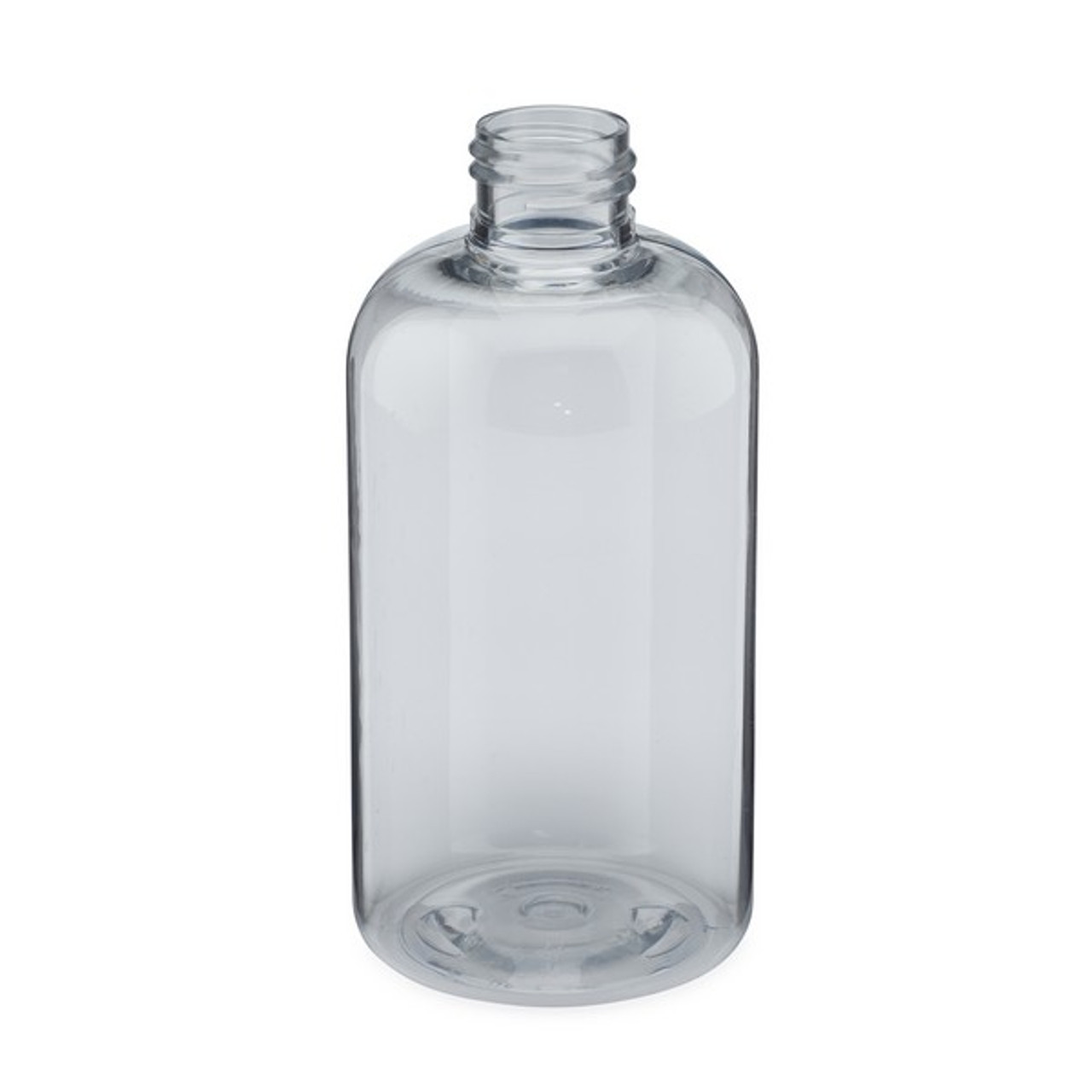 8 oz Clear Glass Boston Bottles (Cap Not Included)