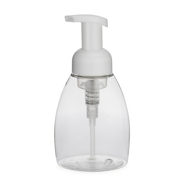 8.5 oz Clear PET Foamer Bottle (White Foaming Pump) | Berlin