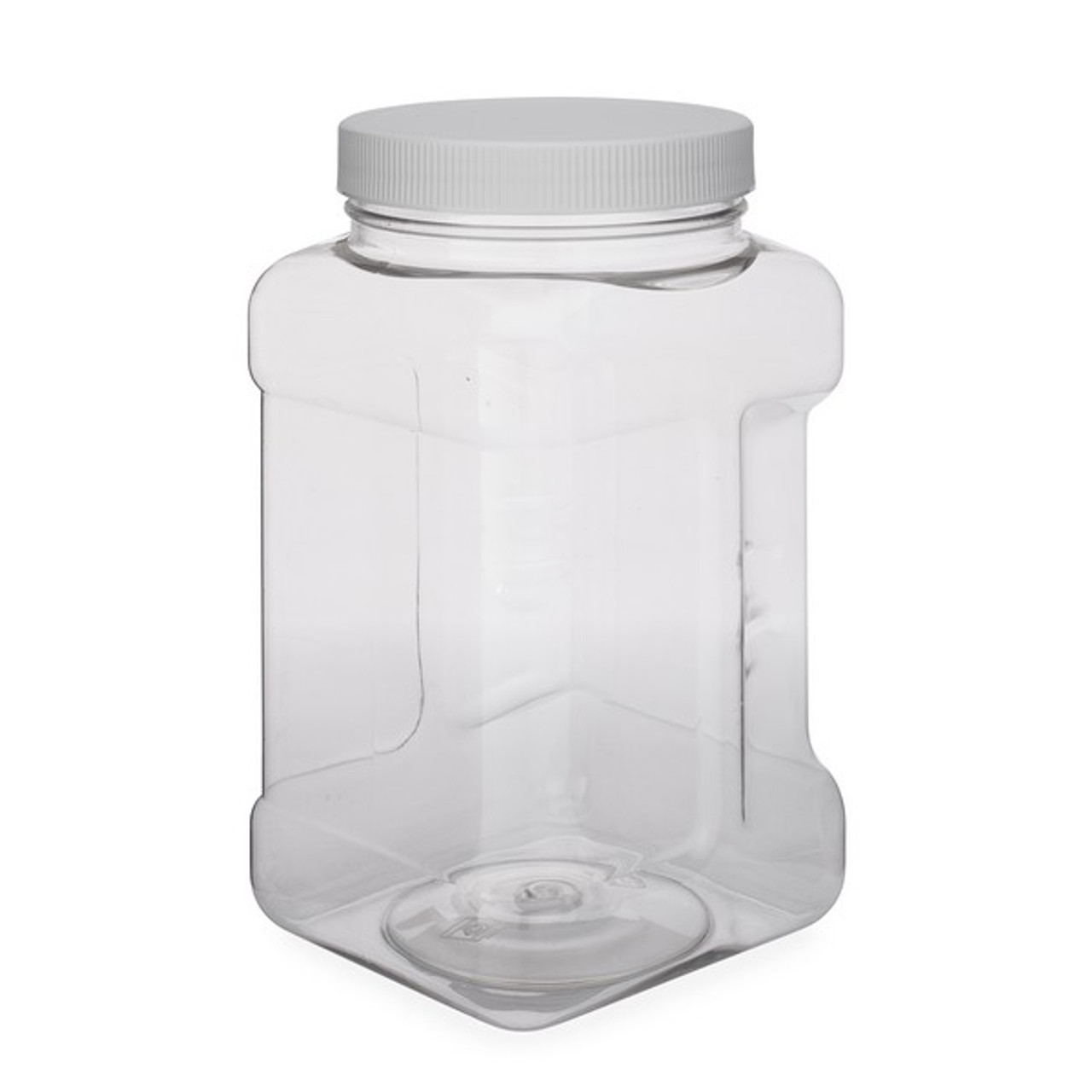 48 oz Clear PET Grippers (White Cap)