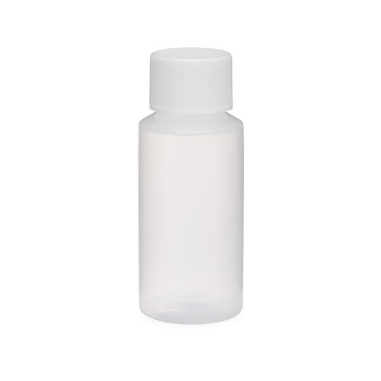 Squeeze Bottle, Natural and Ribbed Flip Top Cap, Natural