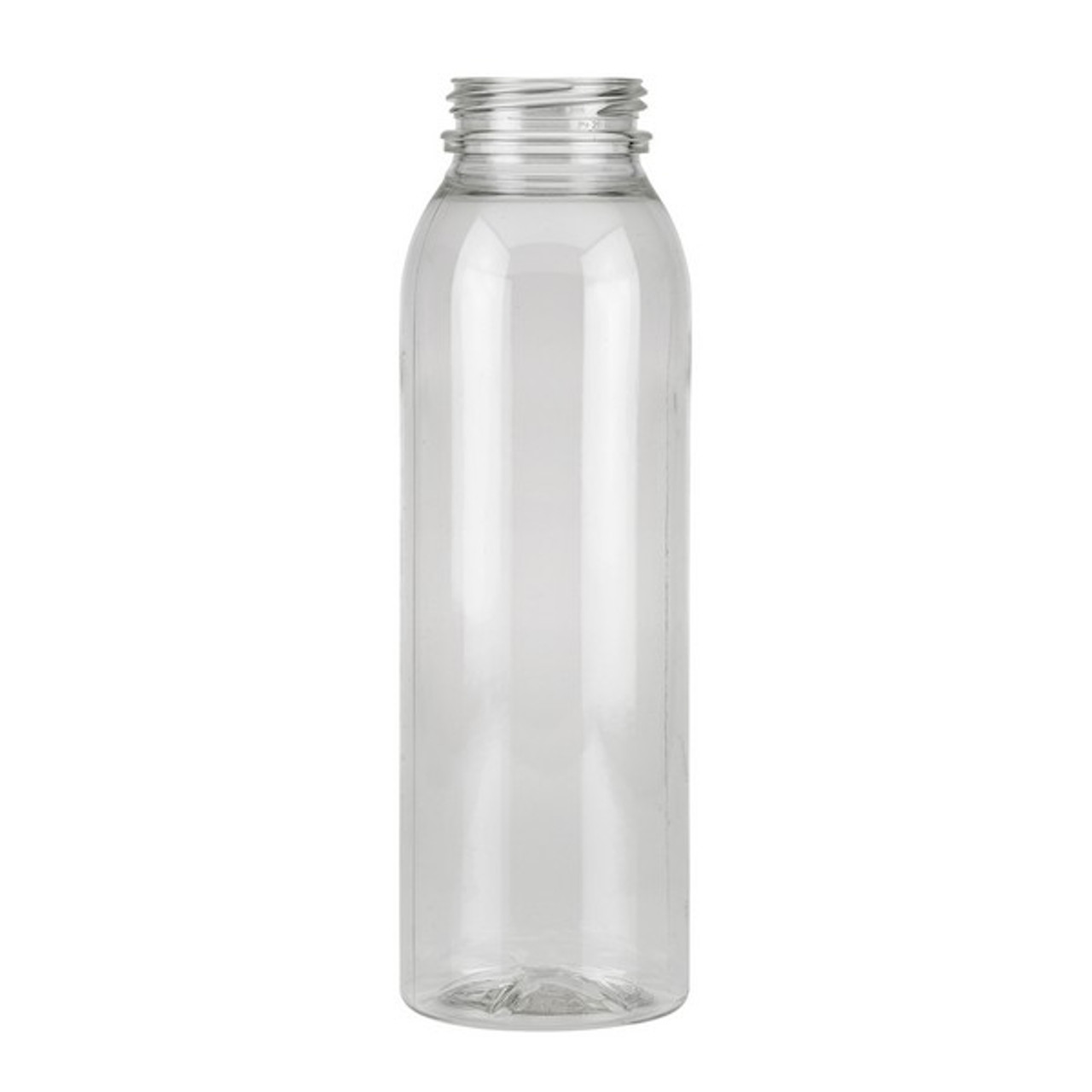 10 oz. Clear PET Plastic Tamper Evident WH Square Bottle, 38mm 358DBJ