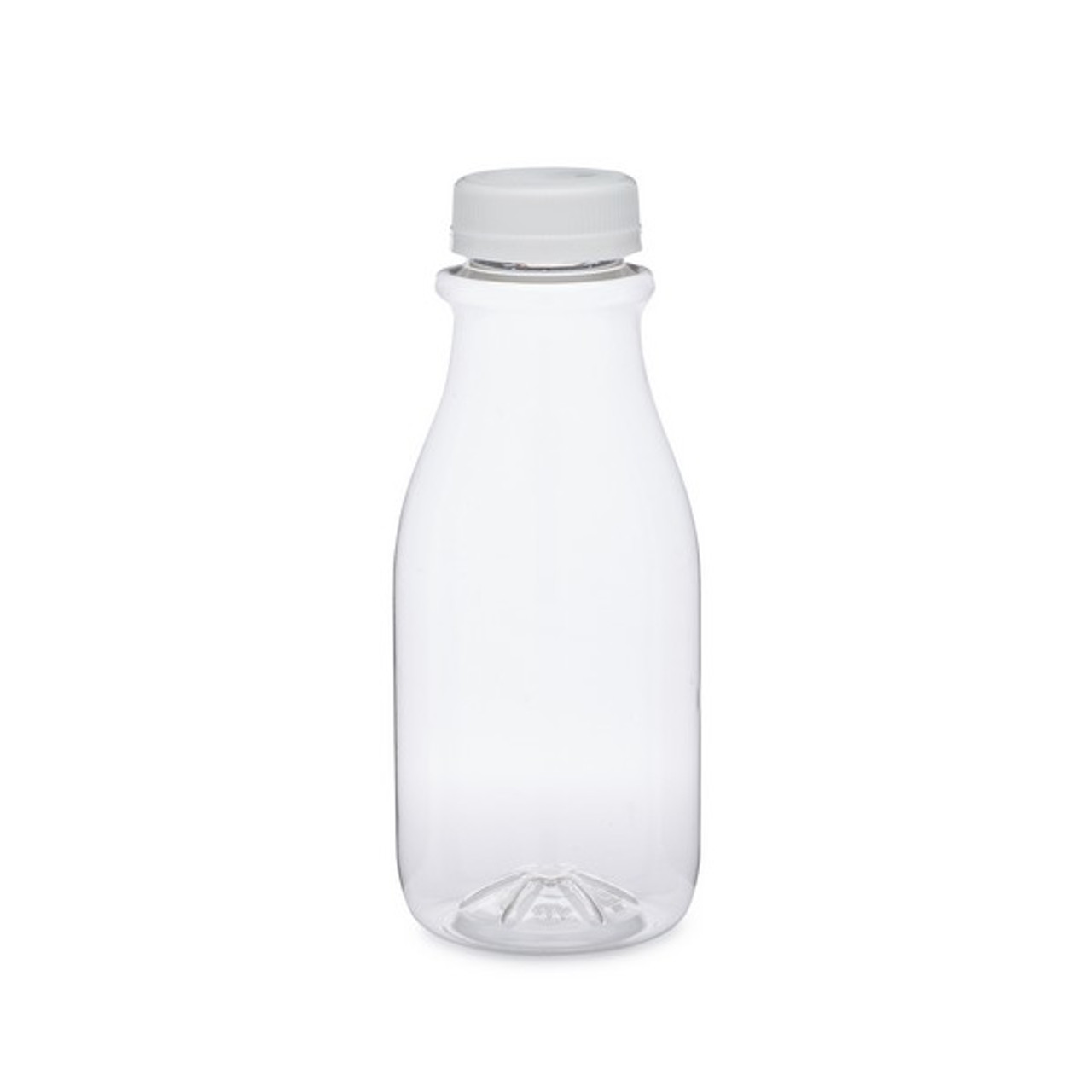 12oz Empty Clear Plastic Juice Bottles with Tamper Evident Caps