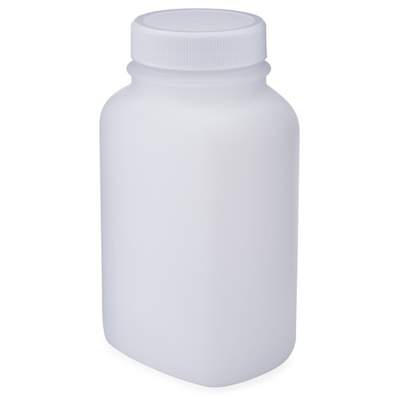 1/2 Pint (8 oz.) White HDPE Plastic Pry-off Container L303