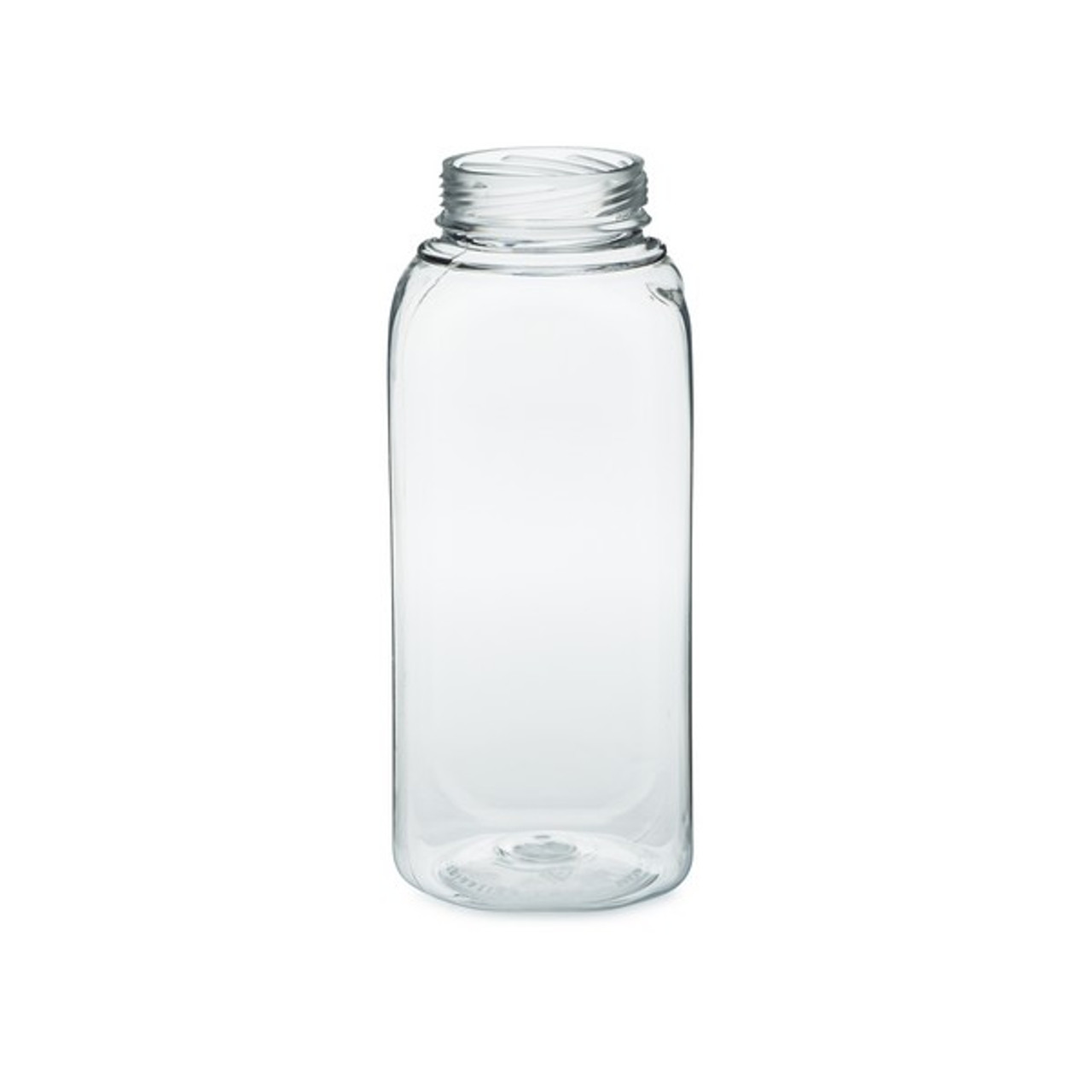 8 oz Clear Tall Glass Jar with Black Lid