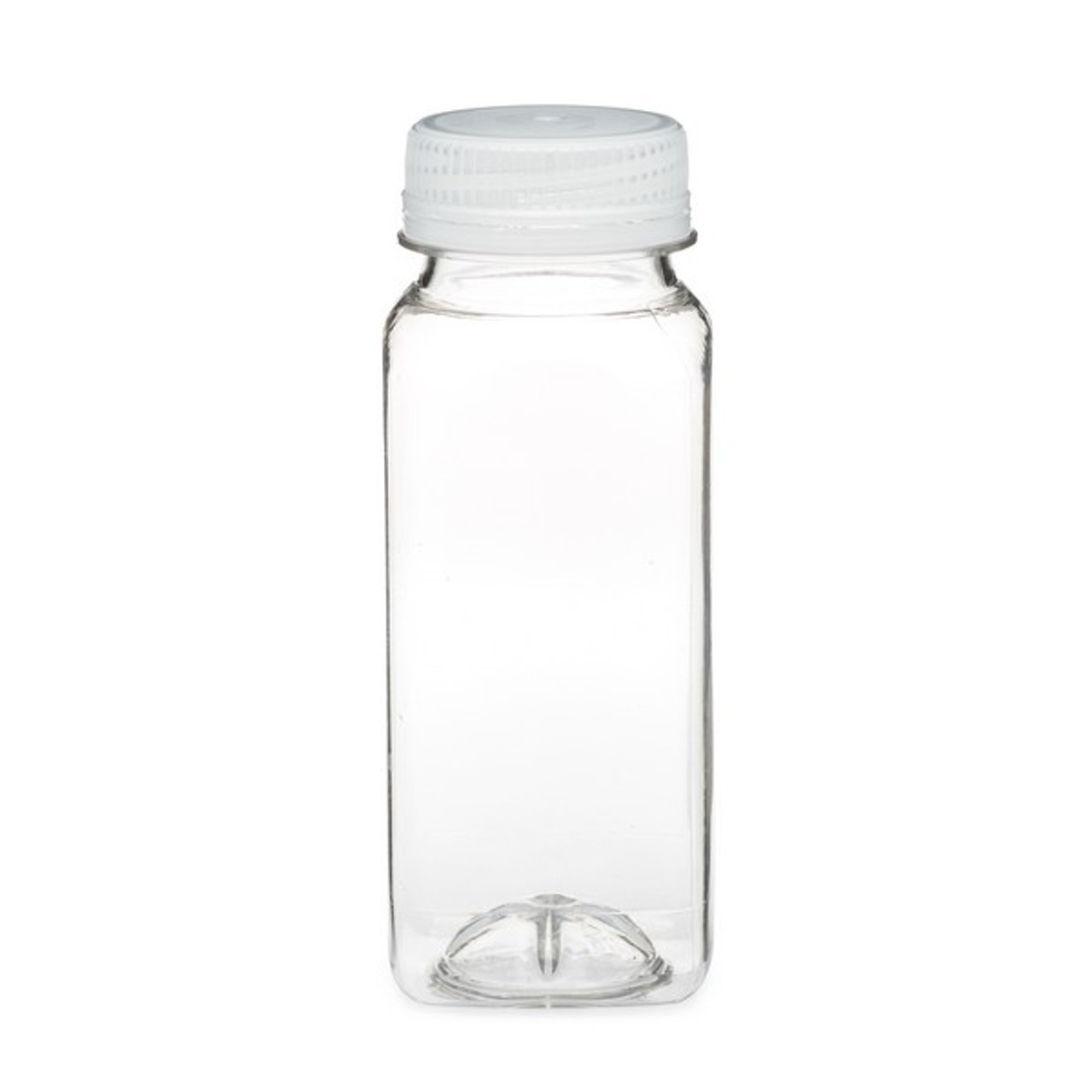 2 oz Clear PET Square Arched Bottle w/ Cap | Berlin