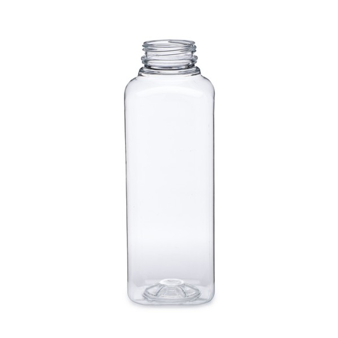 16 oz. Round PET Clear Juice Bottle - 186/Bag