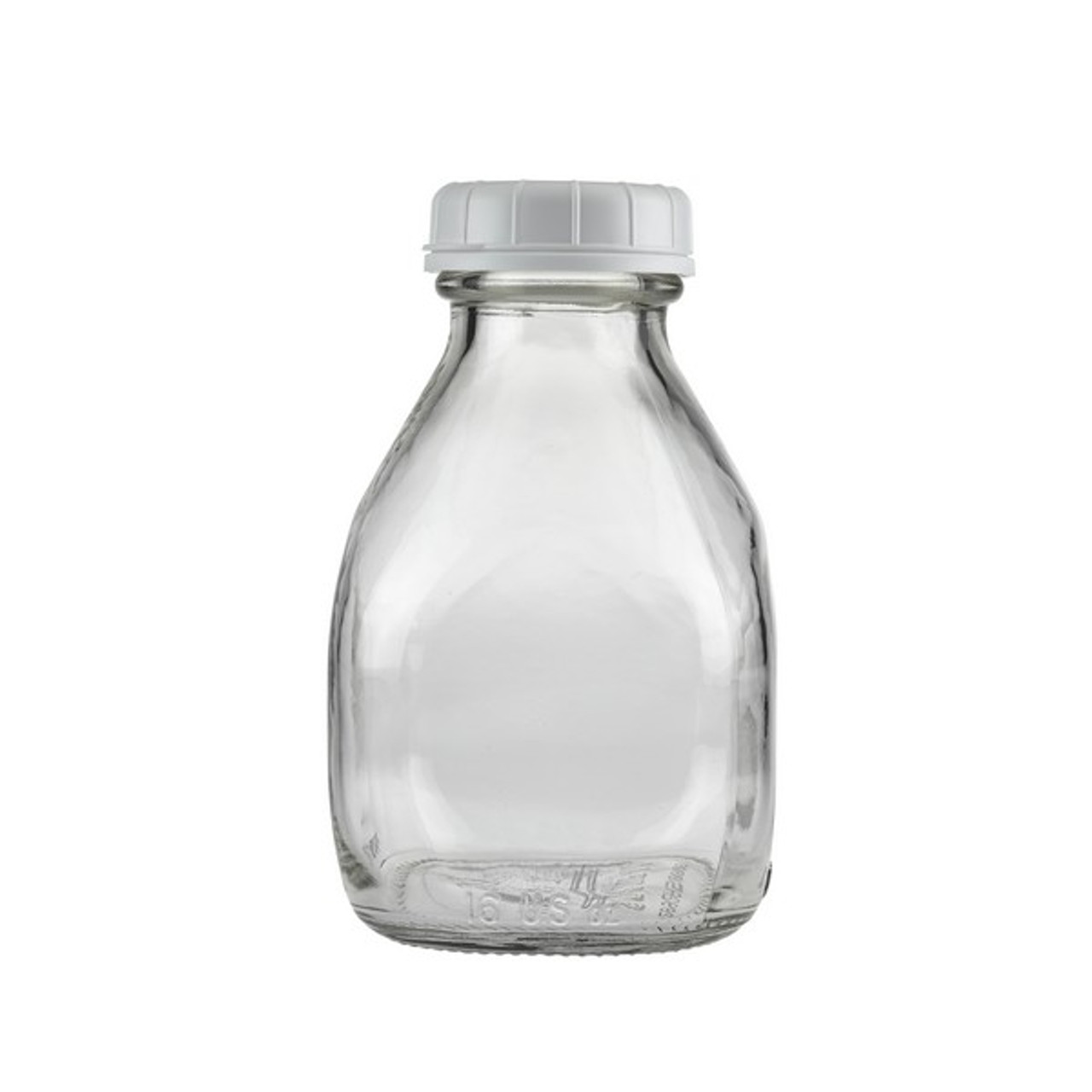 16 oz. Tall Pint Clear Glass Milk Bottle - The Cary Company