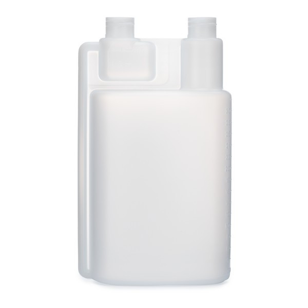 32oz Natural HDPE Twin Neck Dispensing Bottle Sample| Berlin