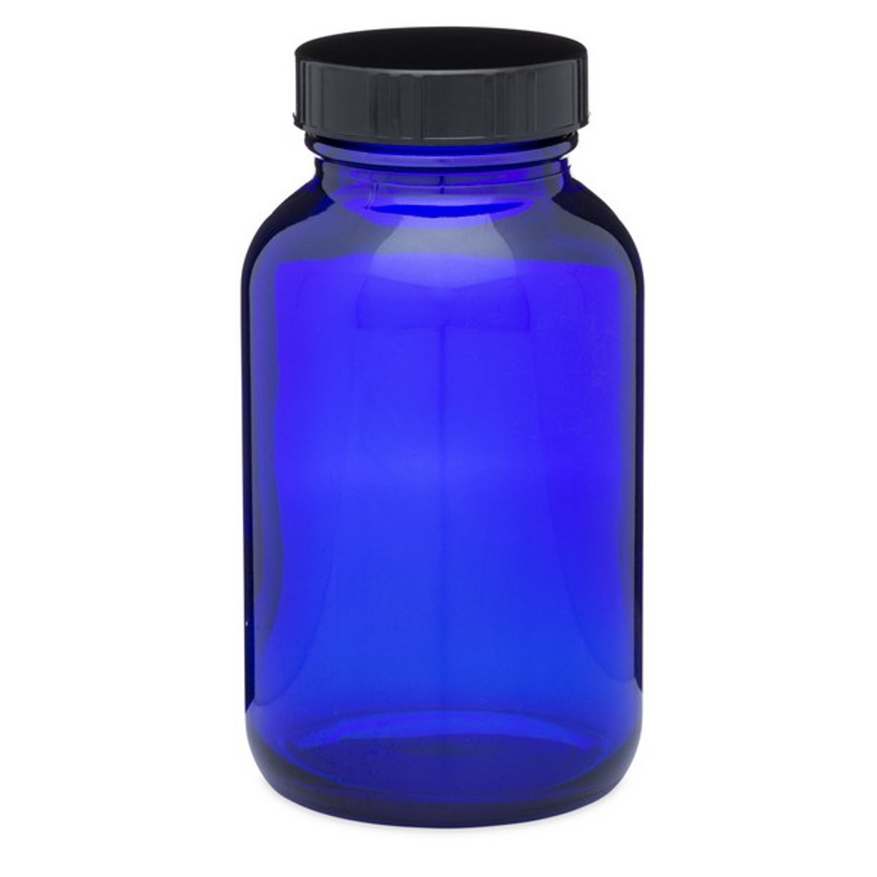 8.5oz Cobalt Blue Glass Packer Bottles - 12/Case, Cobalt Blue Type III UV Resistant 45-400