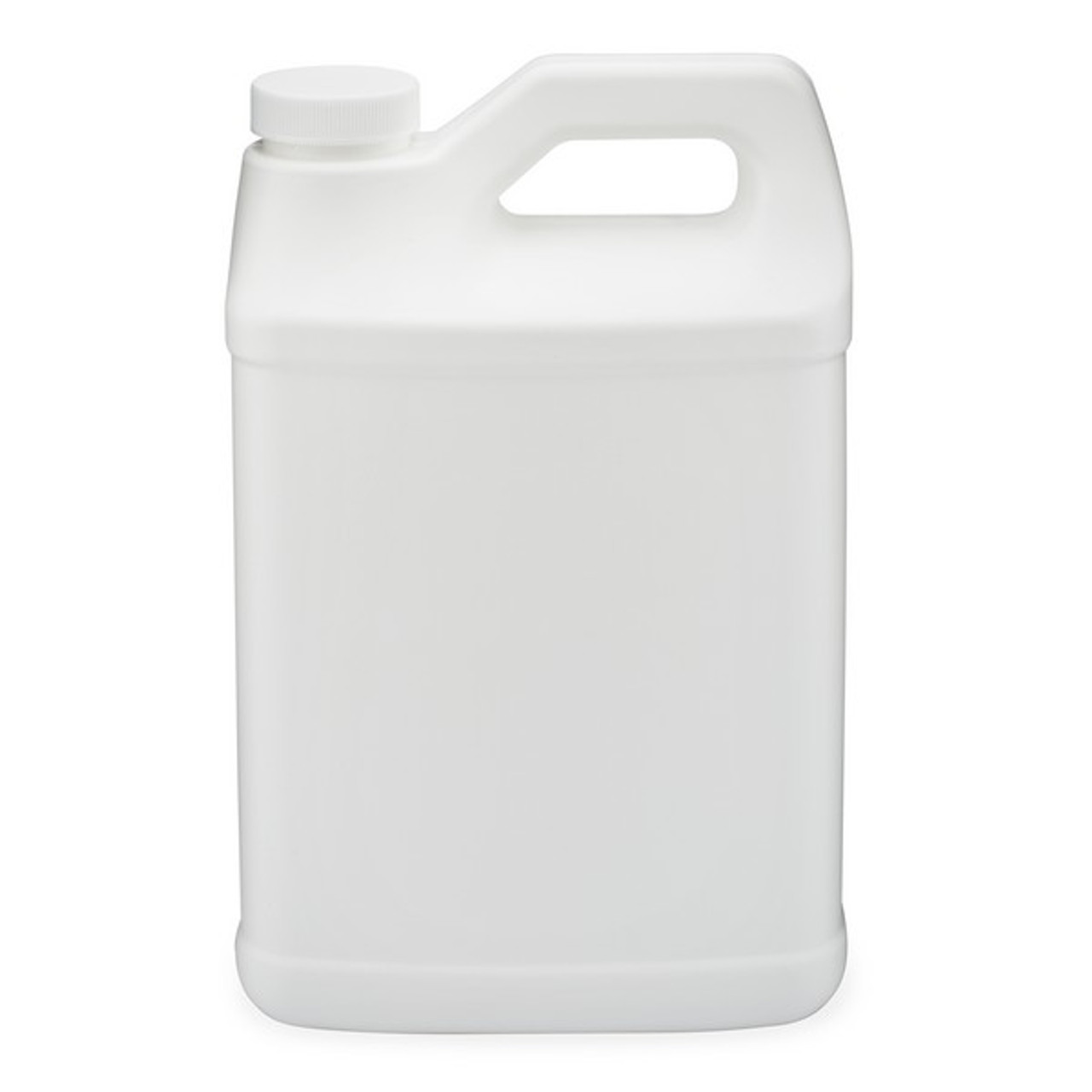 64 oz. (1/2 Gallon) White HDPE Plastic Round Container, L607