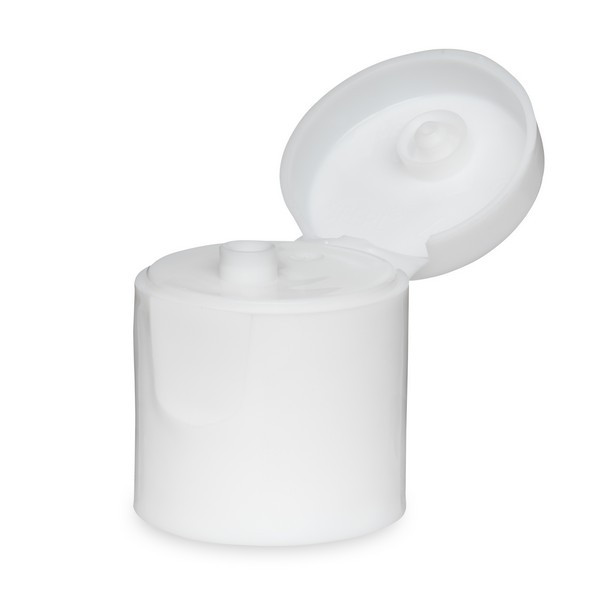 20-415 White PP Plastic Smooth Flip Top Caps | Berlin Packaging