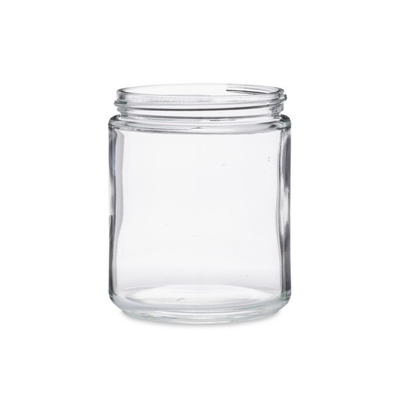 8 oz Cube Square Glass Jar with Plastisol Lined Lid