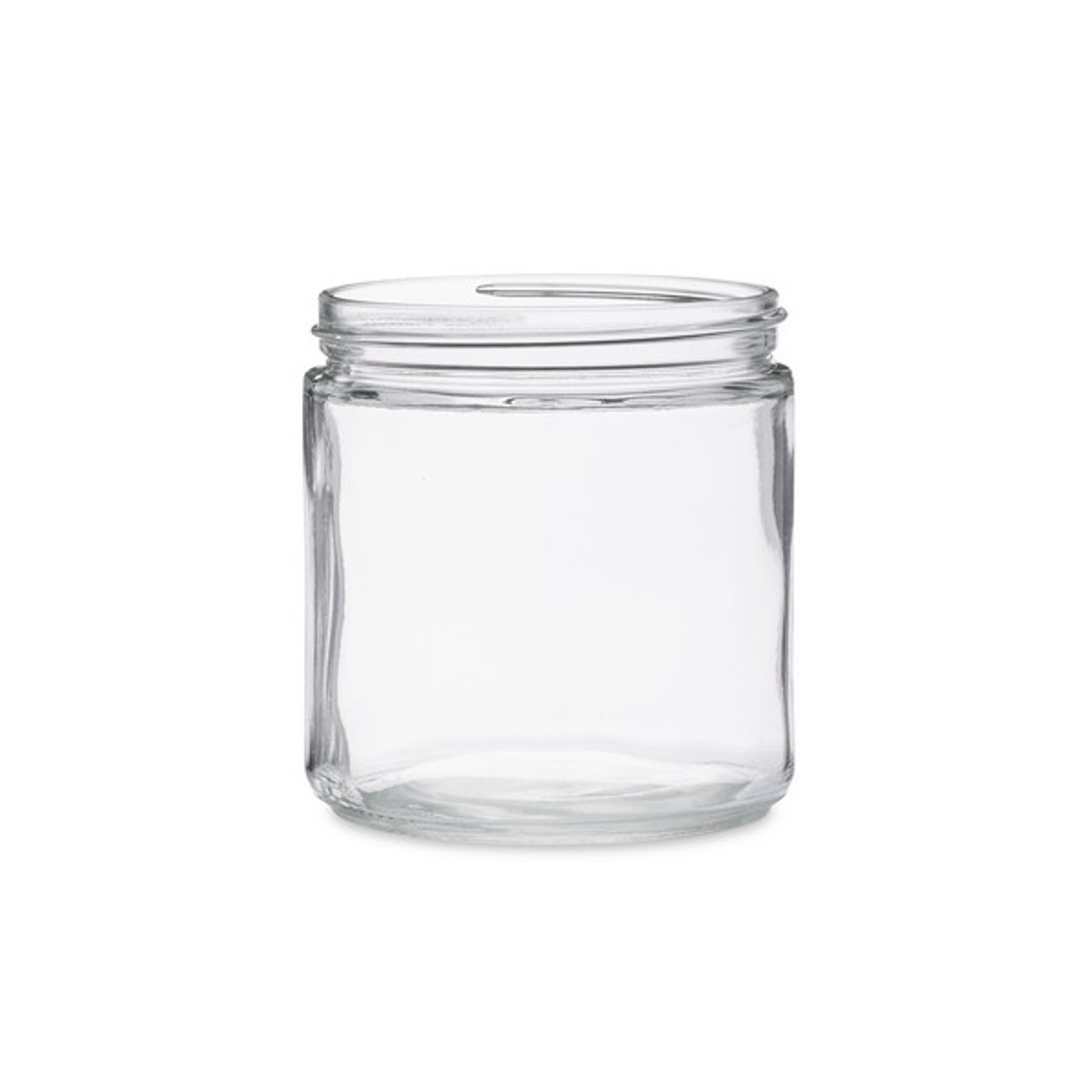 Tall Straight-Sided Clear Glass Jars