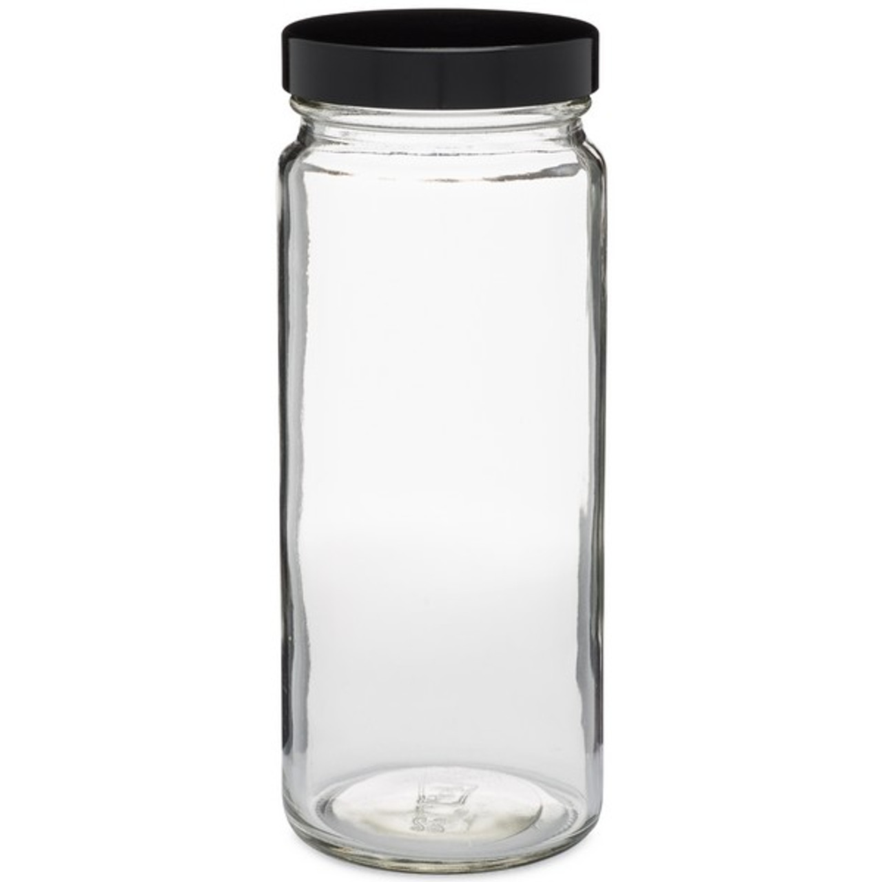 16 oz Clear Glass Paragon Spice Jars (Cap Not Included) - 12/Case, Clear Type III BPA Free 63-400