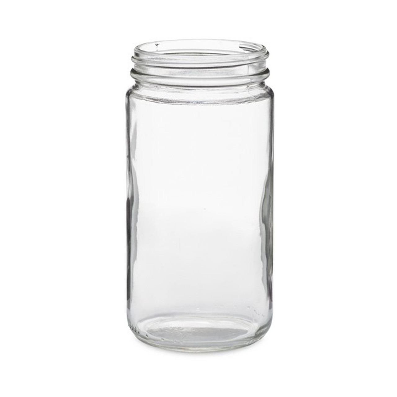 12oz Clear Glass Paragon Spice Jars (Cap Not Included) - 12/Case, Clear Type III BPA Free 63-400