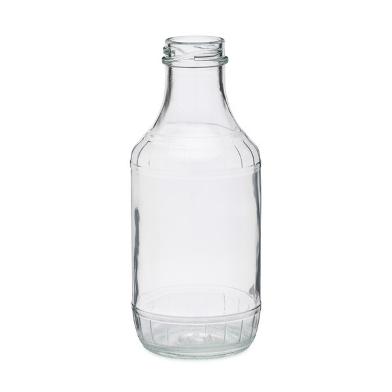 16 oz Clear PET Salad Dressing Bottle, 38 mm