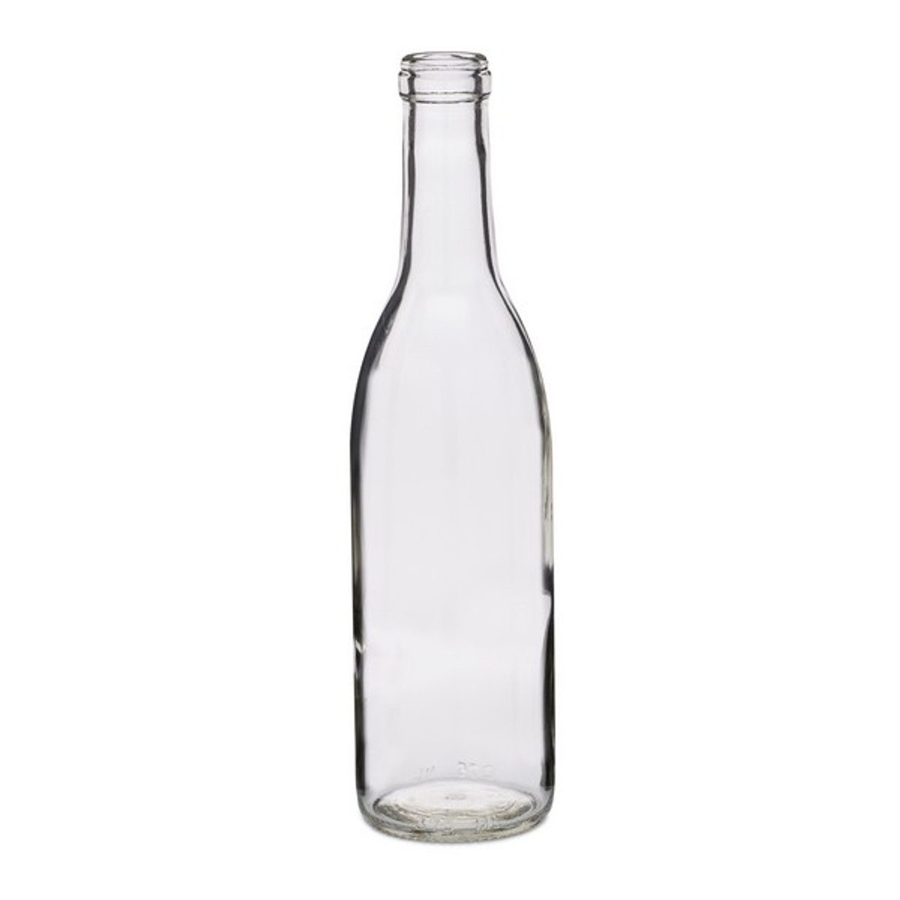 Clear Glass Bottles 12 oz - 375ml for Wine Beverages Drinks Oil