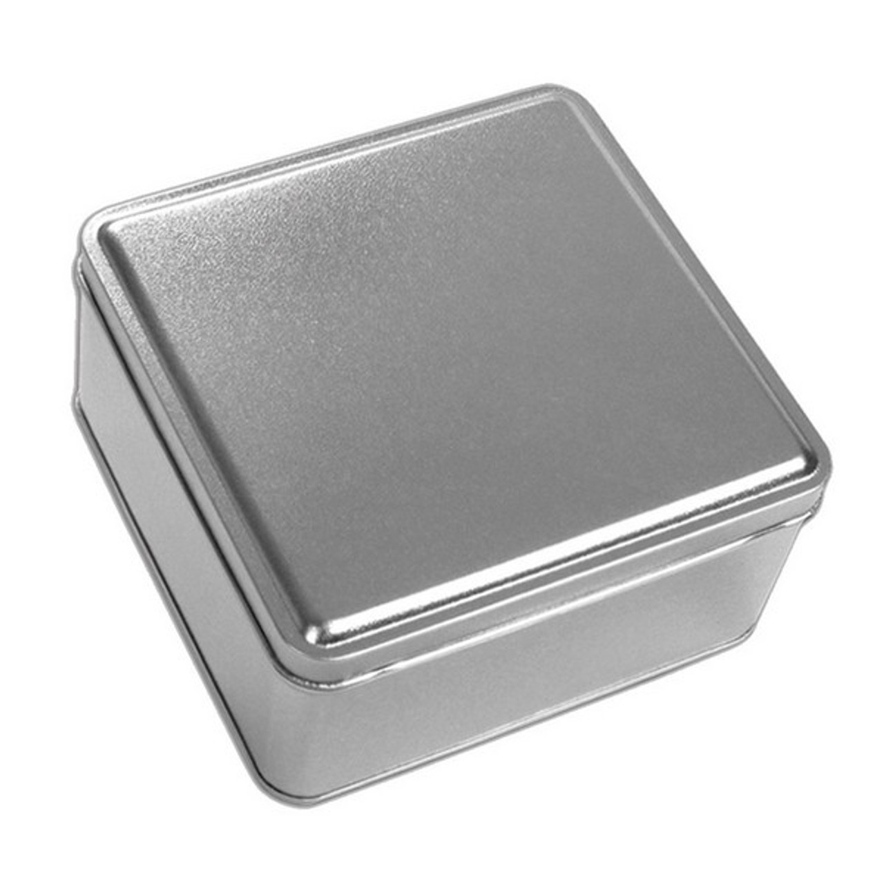 Square silver clearance tins