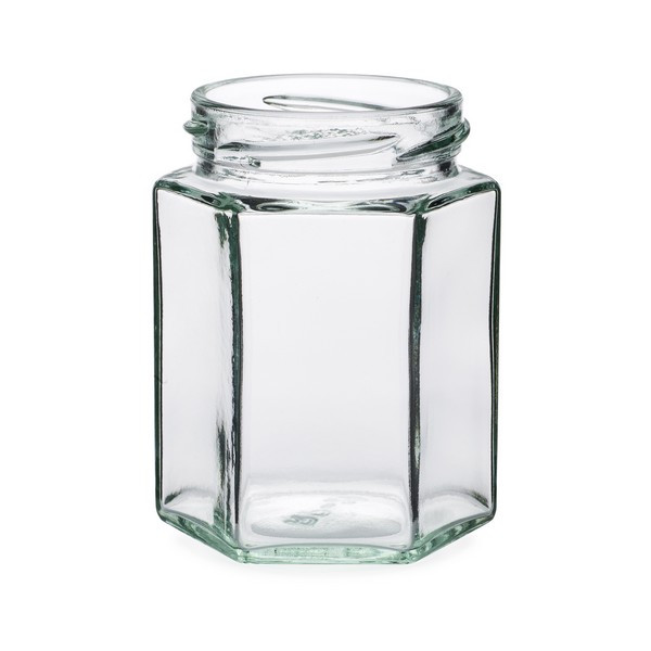 6 oz Clear Glass Hexagon Jars (Cap Not Included) | Berlin Packaging