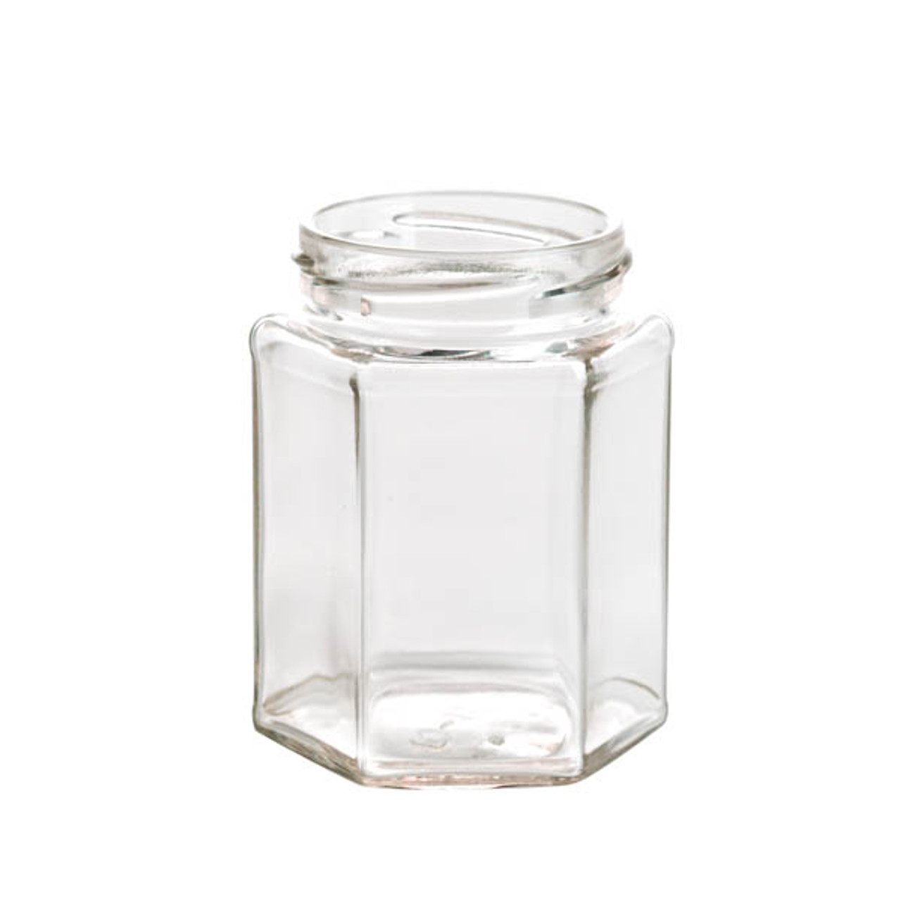 6 oz. Hexagon Jar  12 Pack - Jar Store