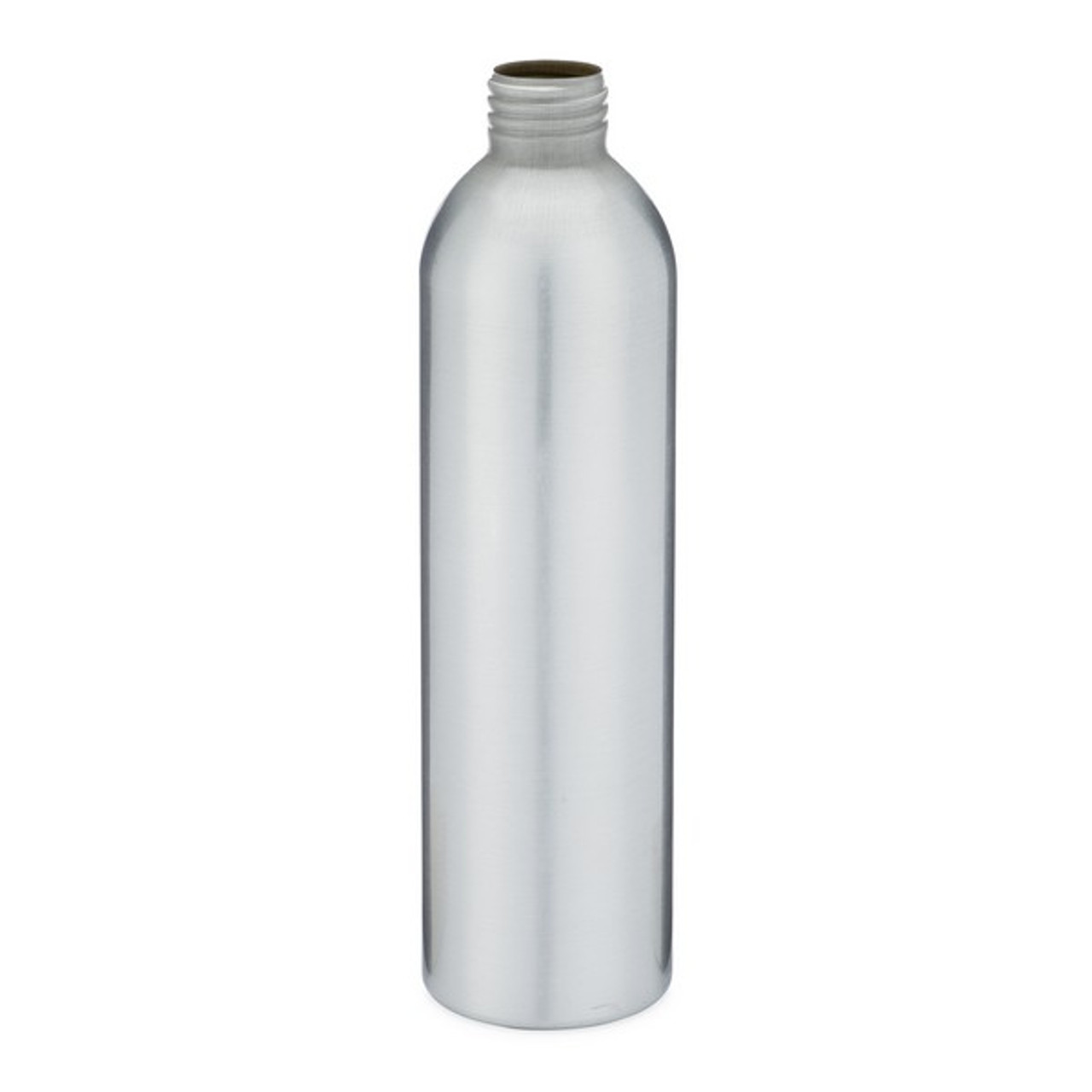 8oz (250 ml) Brushed Aluminum Bullet Bottle (Cap Not Included) - Silver UV Resistant 24-410