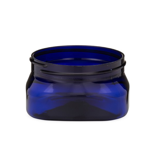 PET Plastic Square Designer Jars Bulk Berlin Packaging