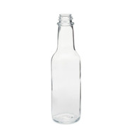 12 oz Clear Glass Ring Neck Dressing & Sauce Bottles (Lug Finish) - 12/Case, Clear Type III BPA Free 38-2000