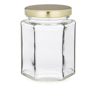 Similar item: Glass Hexagon Jars with Lug Cap