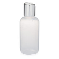 Natural LDPE Plastic Boston Round Bottle with Disc Lid