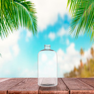 Similar item: 16 oz Natural PET Boston Round Bottle made of B90A Resin - APR Approved - 323304