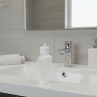 Similar item: 4 oz Natural LDPE Plastic Boston Round Bottle & White Flip-Top Lid - PN4