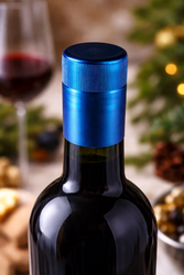 Similar item: 30 x 60 Blue PP Hand-Applied Capsule Closure - Decorative Wine Bottle Capsule - Tamper-Evident Finish - 329081-K
