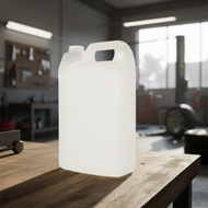 Similar item: 1 Gallon Natural HDPE Plastic EVOH F-Style Container - 346366