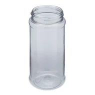 Similar item: 4 oz Clear PET Plastic Spice Jar (Black Cap)  - 320092-K